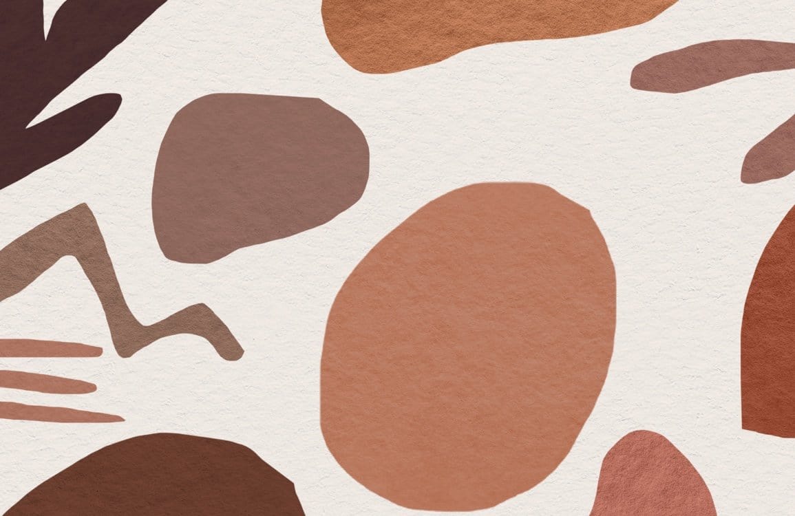 Abstract Earthy Tones Scandinavian Style Modern Mural Wallpaper Design UK