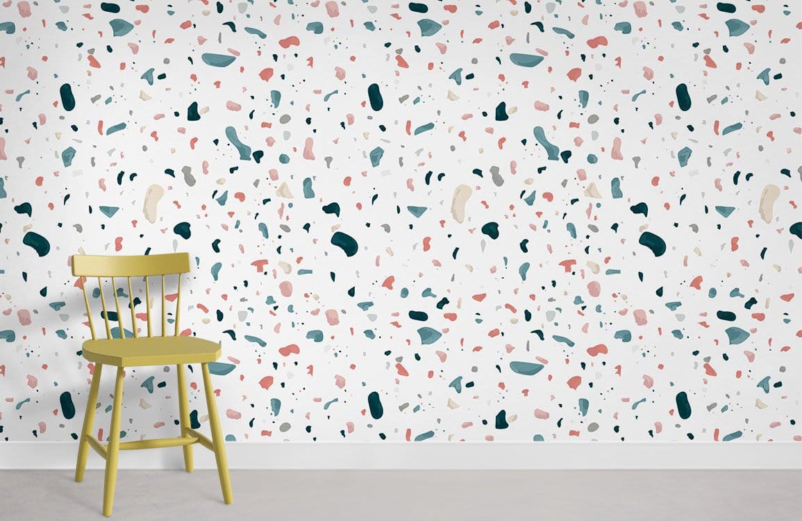 Irregular Chips Marble Pattern Wallpaper Mural Room