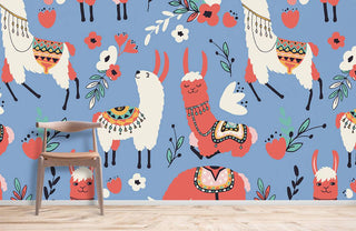 Jubilant Alpaca Wallpaper Mural