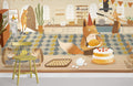 Animal Cooking Wallpaper Mural