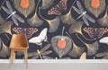 Leaf & Butterfly Wallpaper Mural