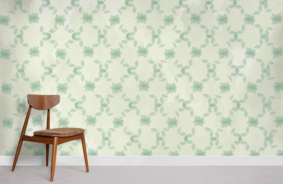 Leaf Fence Wallpaper Mural