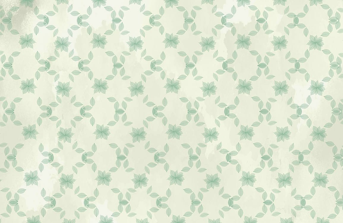 Elegant Sage Green Floral Patterned Wallpaper for Modern Interiors Décor