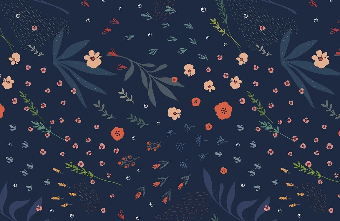 Leaf Petals Wallpaper Mural