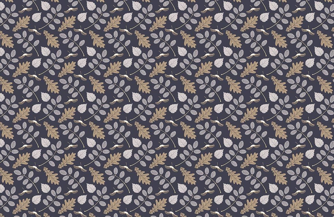 Leave and Butterfly II Wallpaper Mural