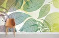 Leaves under Sun Wallpaper Mural