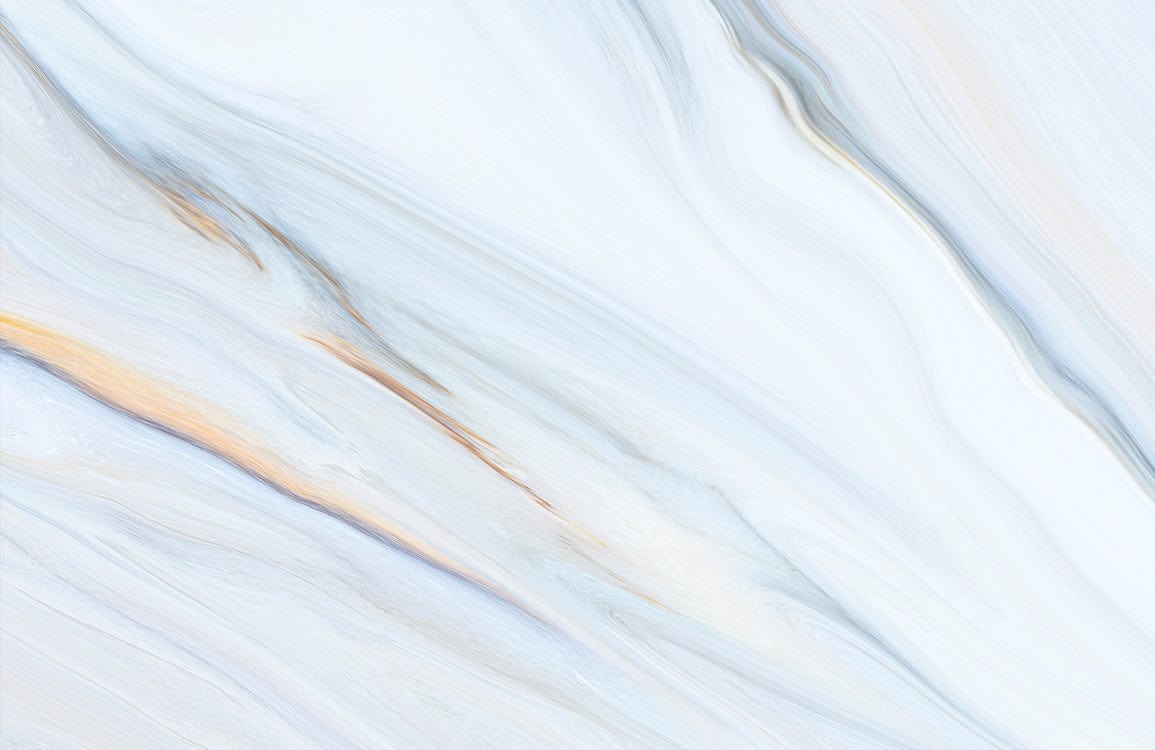 Elegant Marble Effect Blue and Beige Contemporary Wallpaper Mural Design
