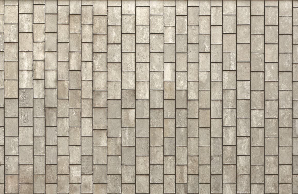 Rustic Grey Brick Pattern Wallpaper - Vintage Stone Effect Home Decor