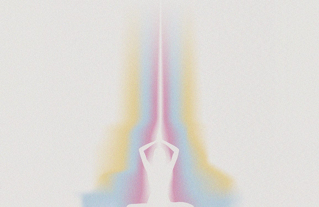 Tranquil Meditation Aura Wall Mural in Serene Pastel Spectrum