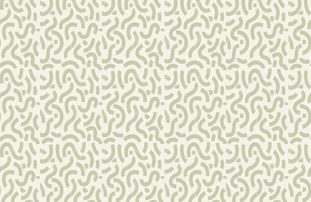 Elegant Sage Abstract Pattern Wallpaper - Modern Minimalist Design Inspiration