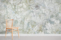 Light Green Cracks Gravel Wallpaper Mural