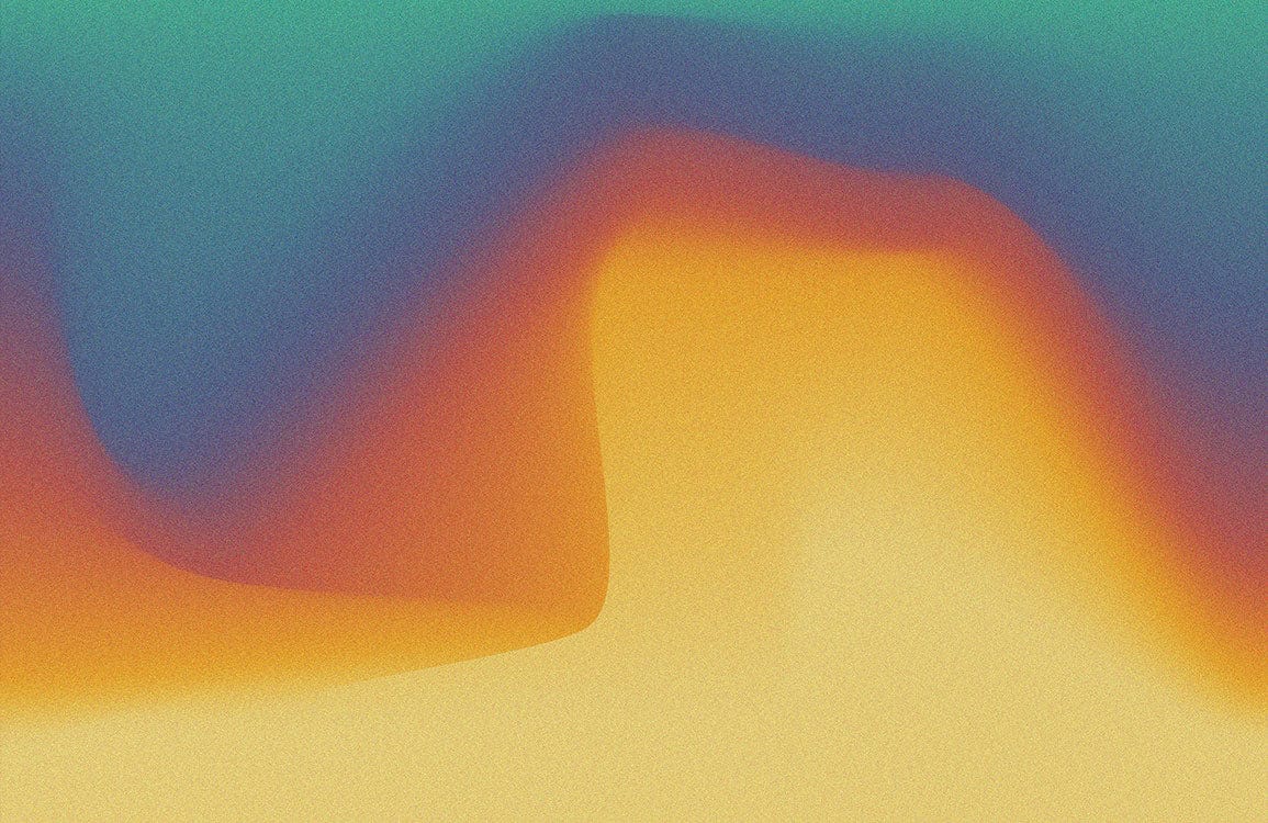 Vibrant Sunset Gradient Abstract Wall Art Mural in Bold Colours