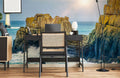 Lighthouse and Rock Wallpaper Mural