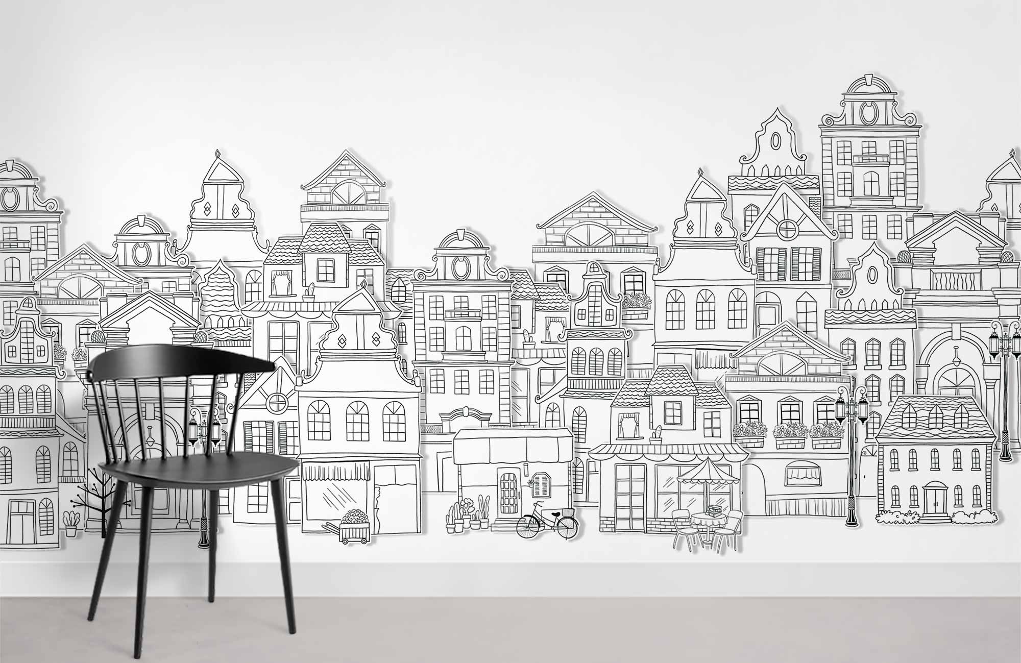 Buildings Wallpaper Mural