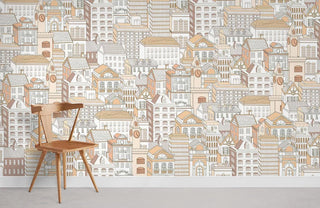 Line Drawing House II Wallpaper Mural