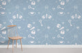 Linedrawn Bottles Wallpaper Mural