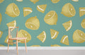 Linedrawn Lemons Wallpaper Mural