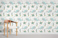 Whale and Turtle Wallpaper Mural