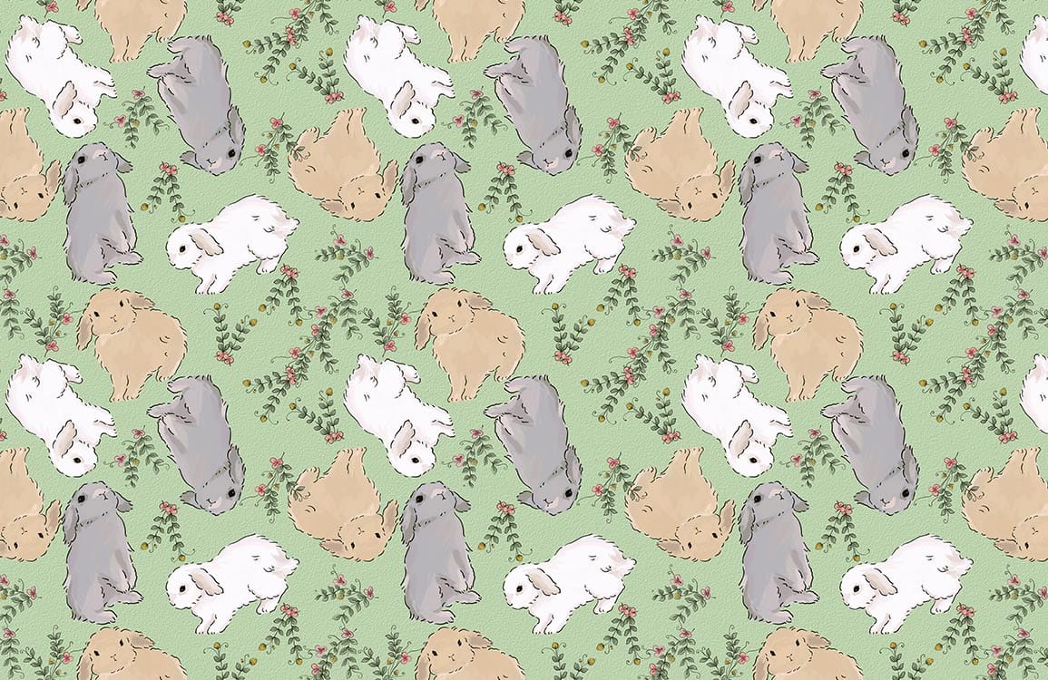 Bunny Wallpaper Mural
