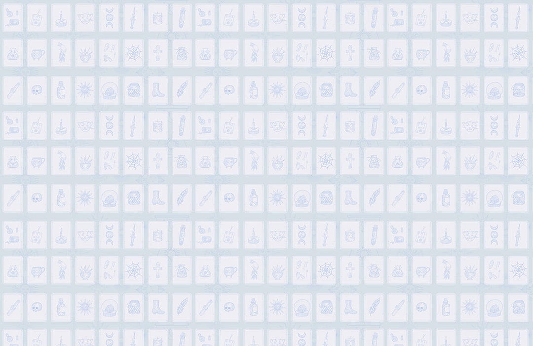 Elegant Blue Icons Pattern Wallpaper: Modern Minimalist Decor for Living Spaces