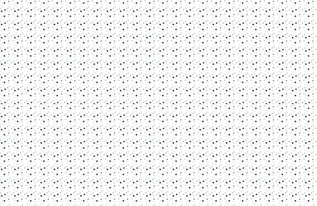 Classic Black Polka Dot Pattern Wallpaper on White Background - Timeless Design