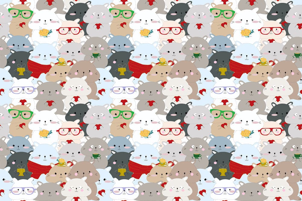 Logy Hamsters Wallpaper Mural