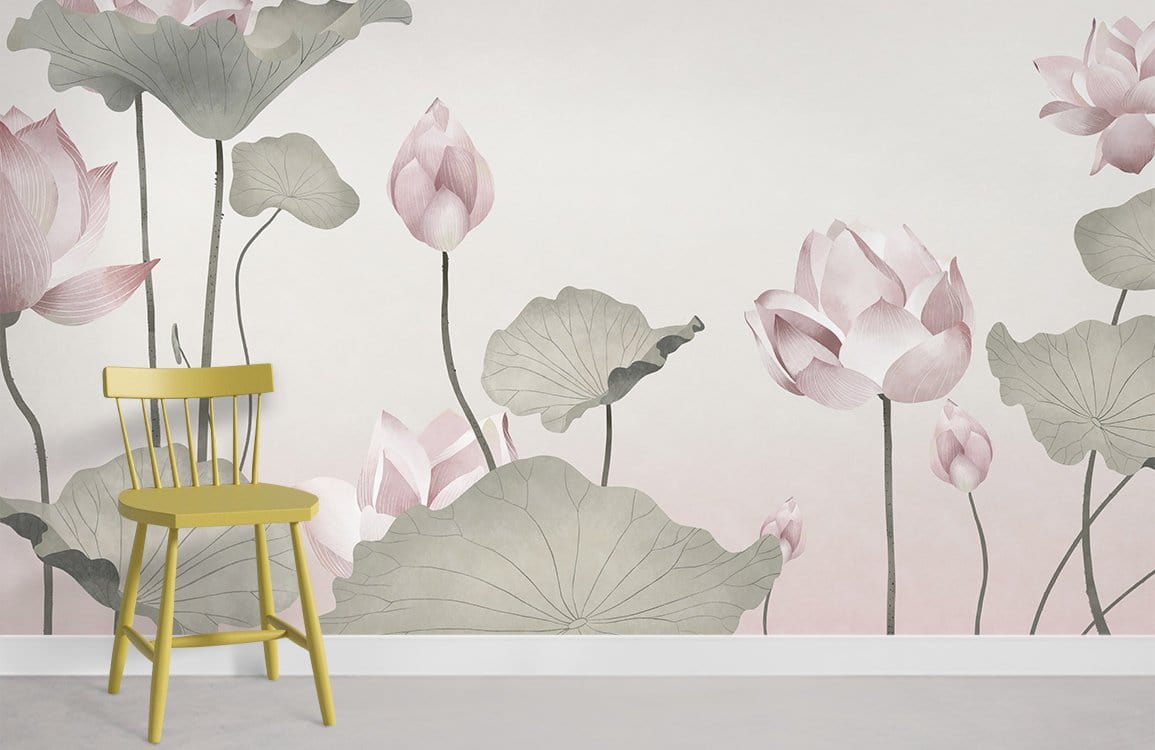 Lotus II Wallpaper Mural