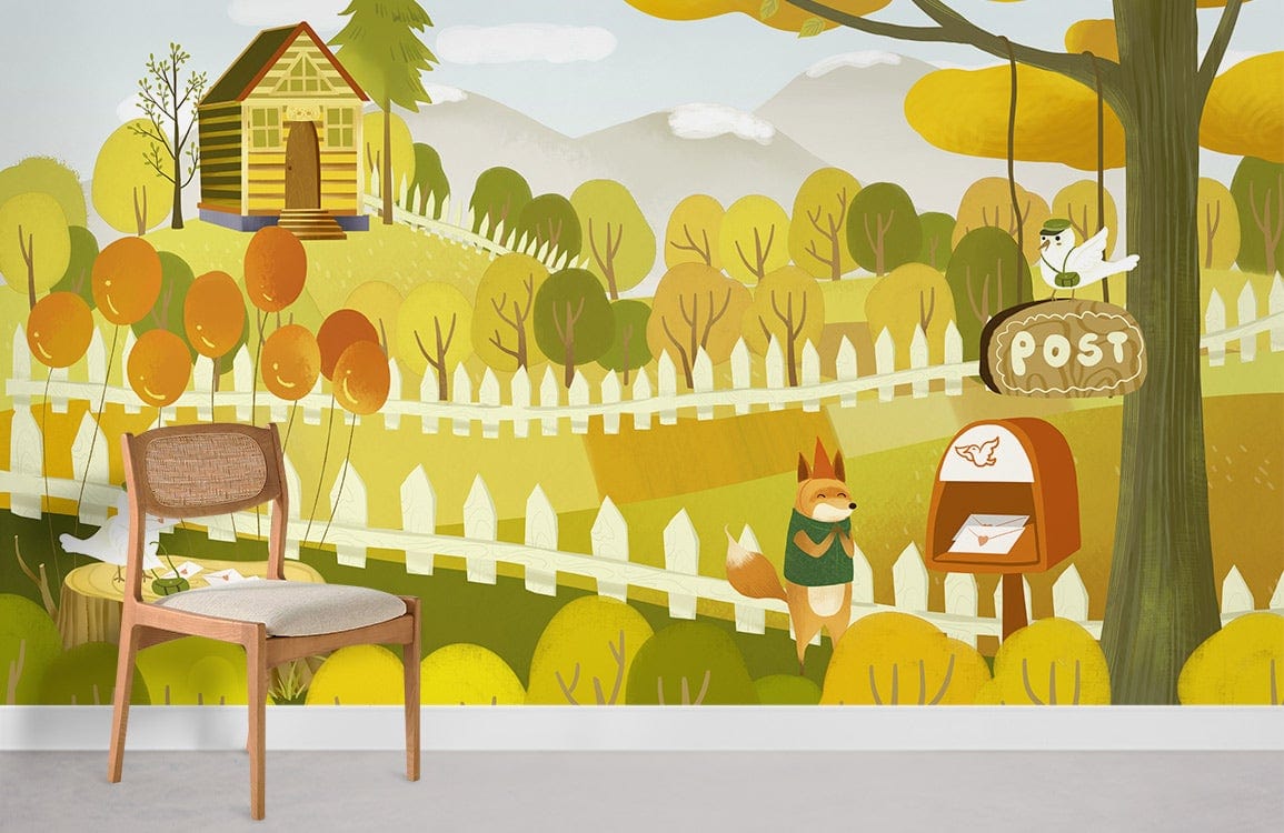 Animal Postman II Wallpaper Mural
