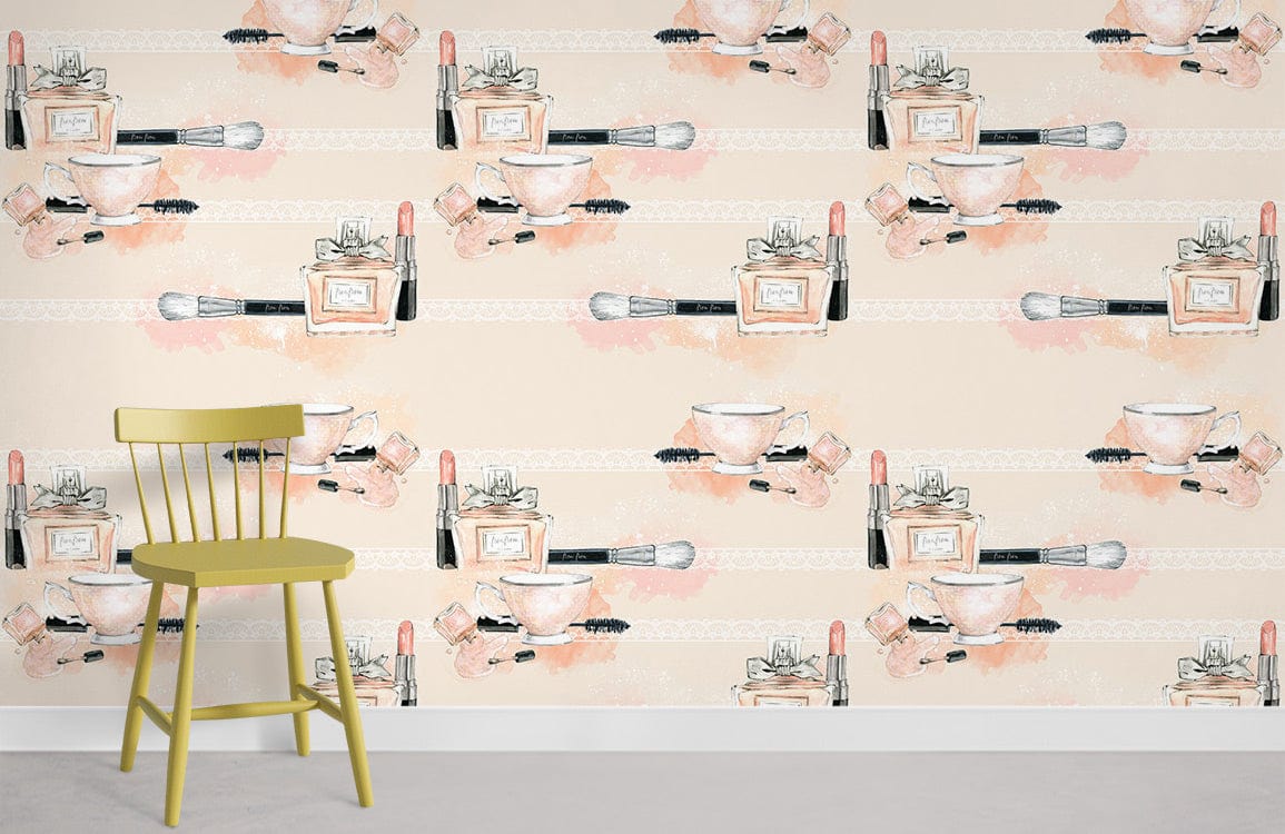 Makeup Products Wallpaper Mural Room