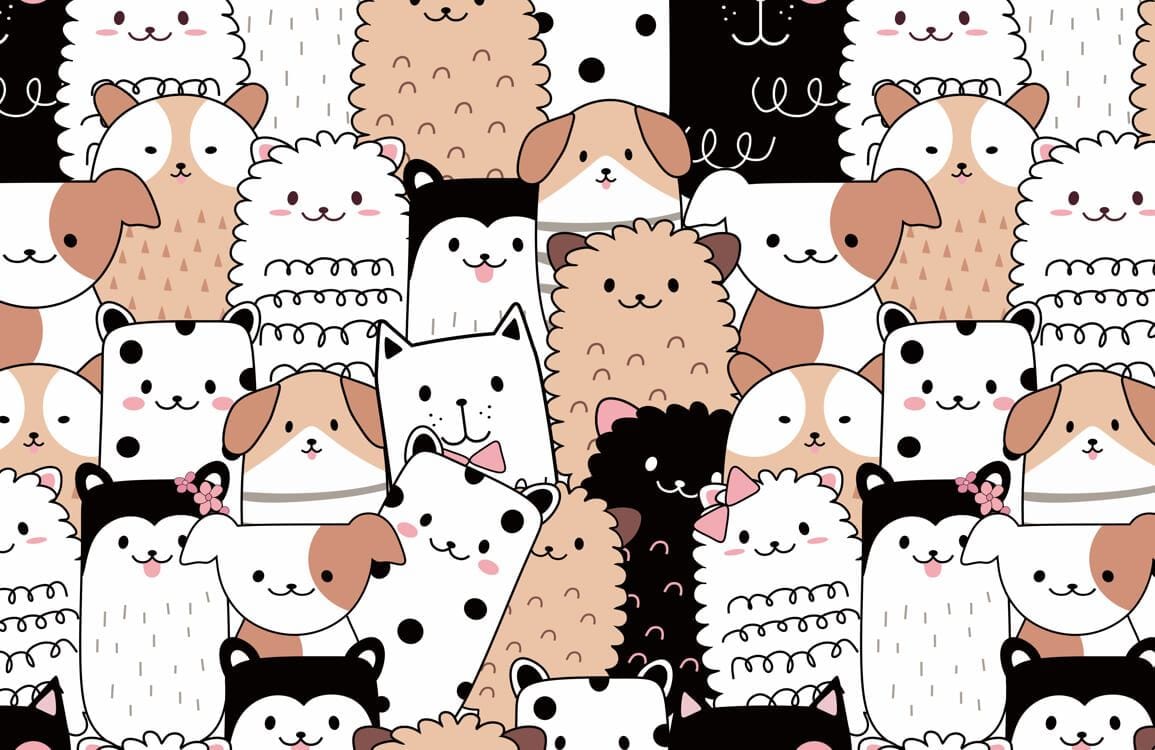 Funny Cats & Dogs Wallpaper Mural