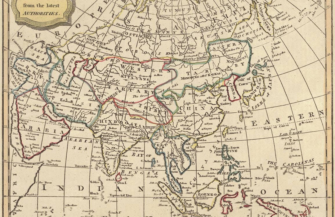 Vintage World Map Wallpaper in Classic Earth Tones - Historical Decor