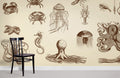 Marine Animal Wallpaper Mural