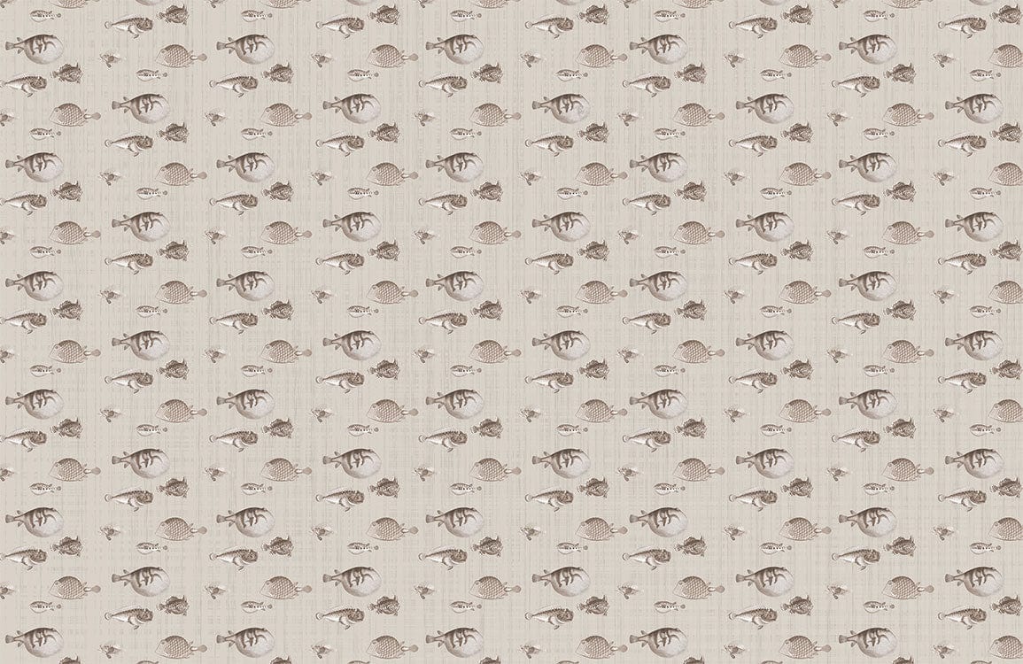 Vintage Sepia Nautical Sketch Pattern Wallpaper for Timeless Nautical Charm