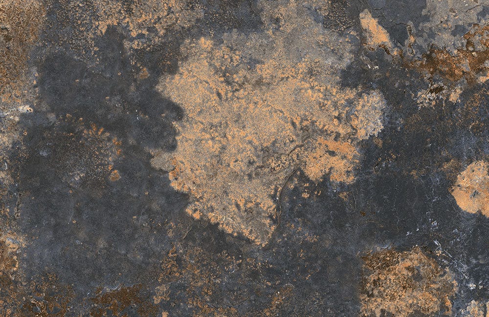 Industrial Chic Rust Effect Mural Wallpaper in Grey and Earth Tones