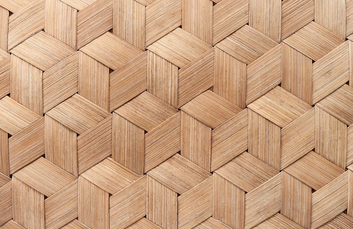 Geometric Bamboo Texture Natural Wood Effect Wallpaper for Modern Interiors