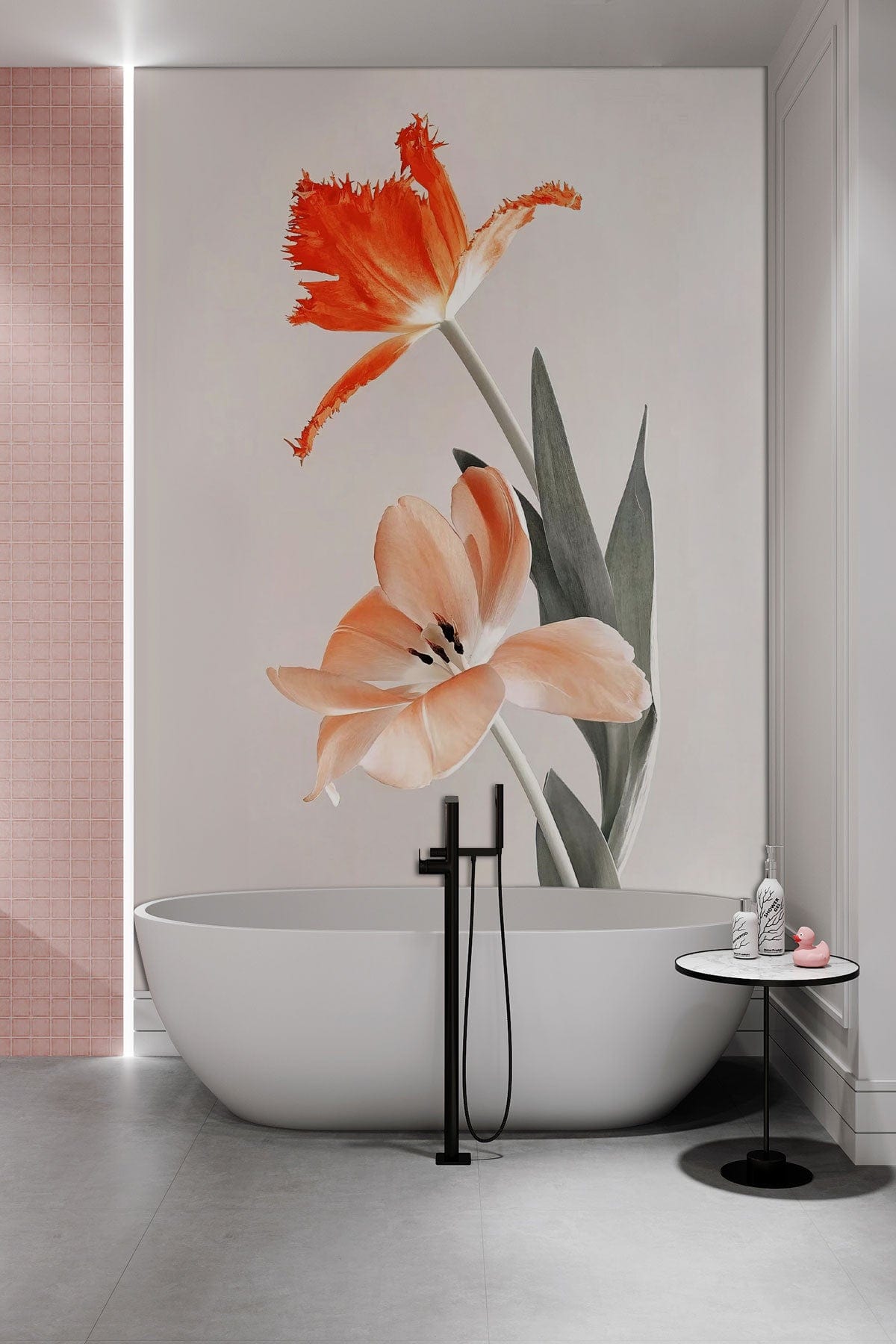 Matching Lilies Wall Mural for Interior Decor | 3D Everwallpaper UK
