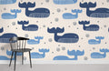 Meditating Whale Wallpaper Mural