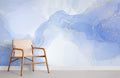 Melting Blue Watercolour Wallpaper Mural