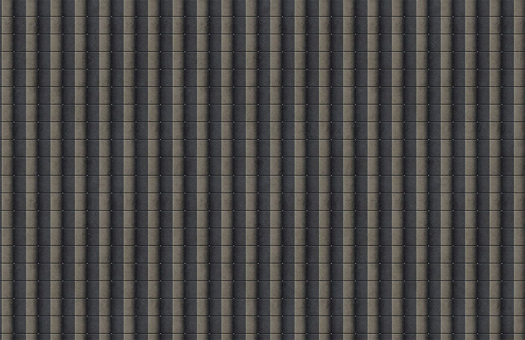 Modern Charcoal Vertical Stripe Textured Wallpaper for Stylish Interior Designs