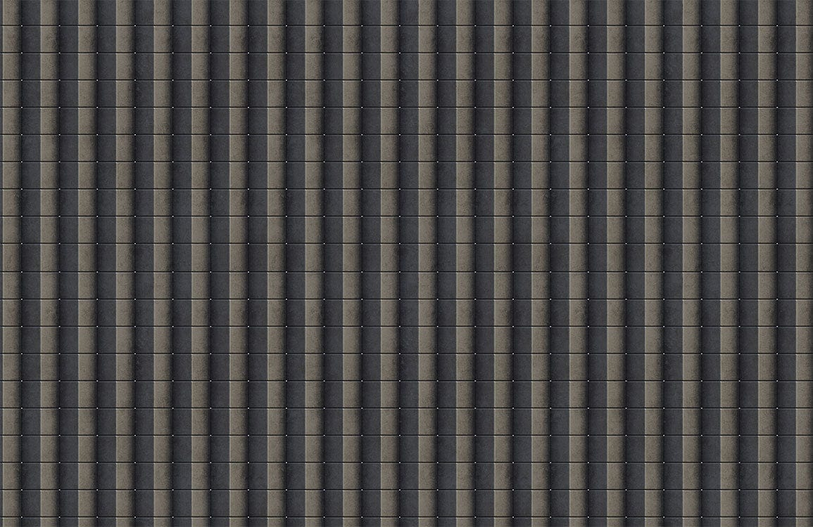 Modern Charcoal Vertical Stripe Textured Wallpaper for Stylish Interior Designs