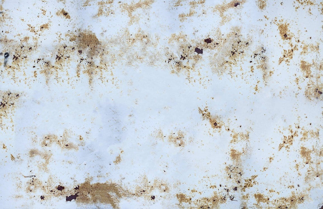 Vintage Distressed White and Gold Marble Effect Mural Wallpaper Design