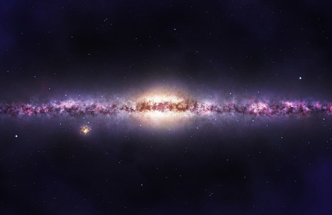Stunning Milky Way Galaxy Mural Wallpaper - Cosmic Starry Night Design