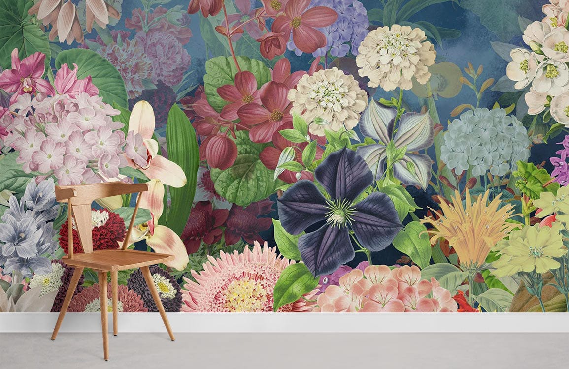 Mixture Flower Wallpaper Mural