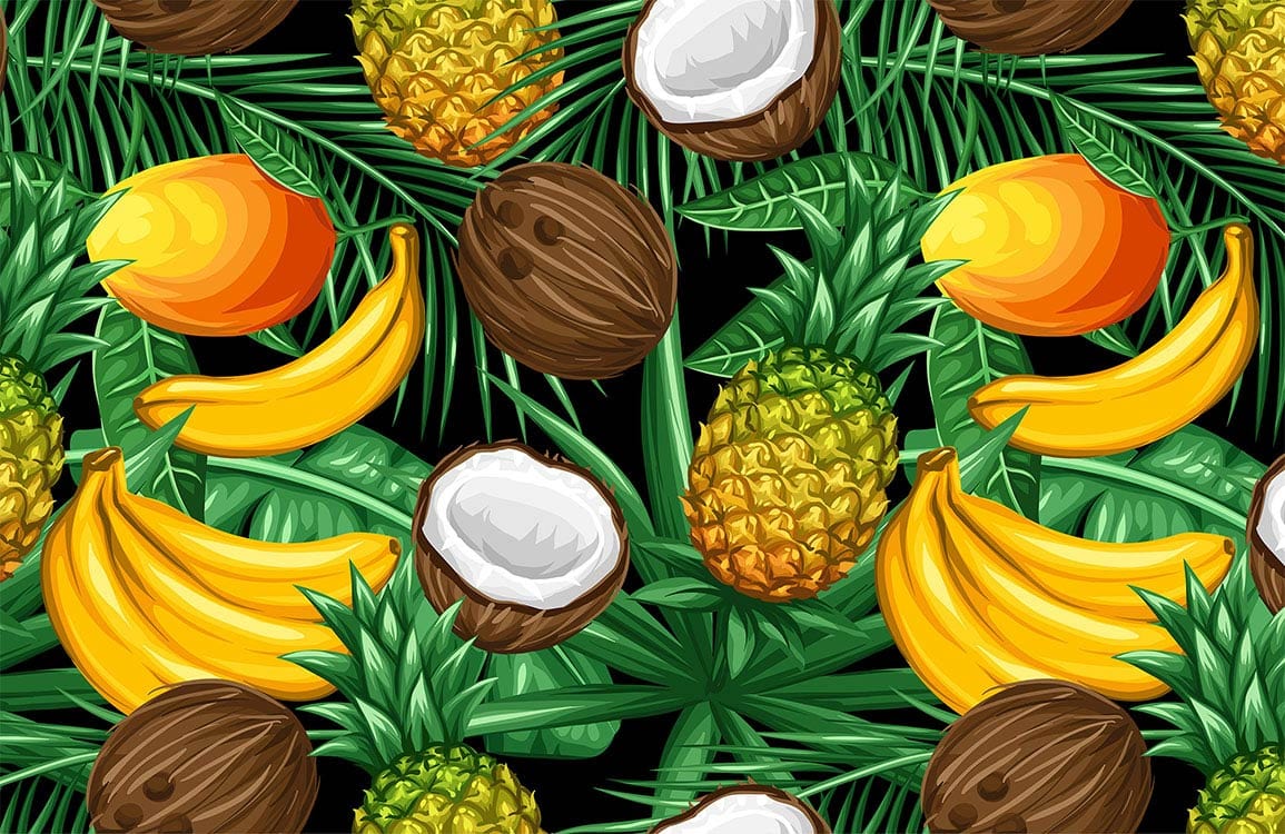 Mixture Fruits Wallpaper Mural