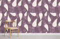 Modern Radish Root Pattern Wallpaper Mural