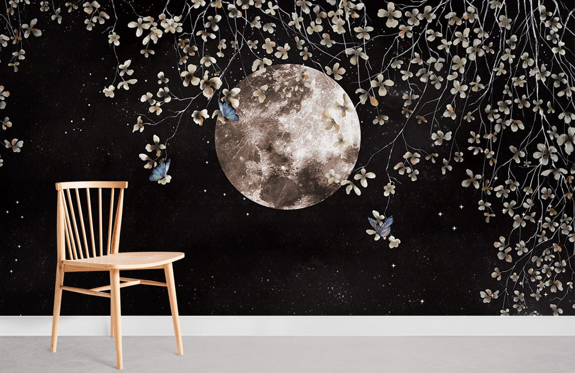 Moon Night View ll Wallpaper Mural