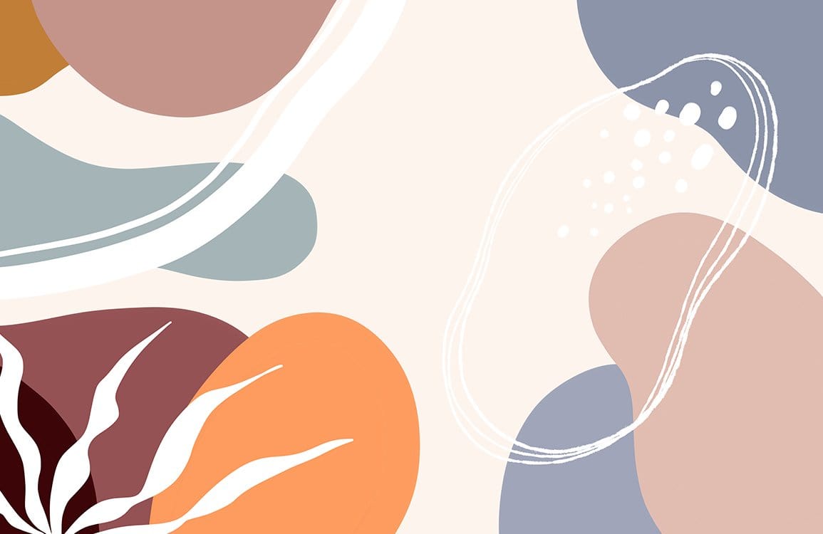 Abstract Earthy Tones Modern Mural Wallpaper - Contemporary Artistic Design