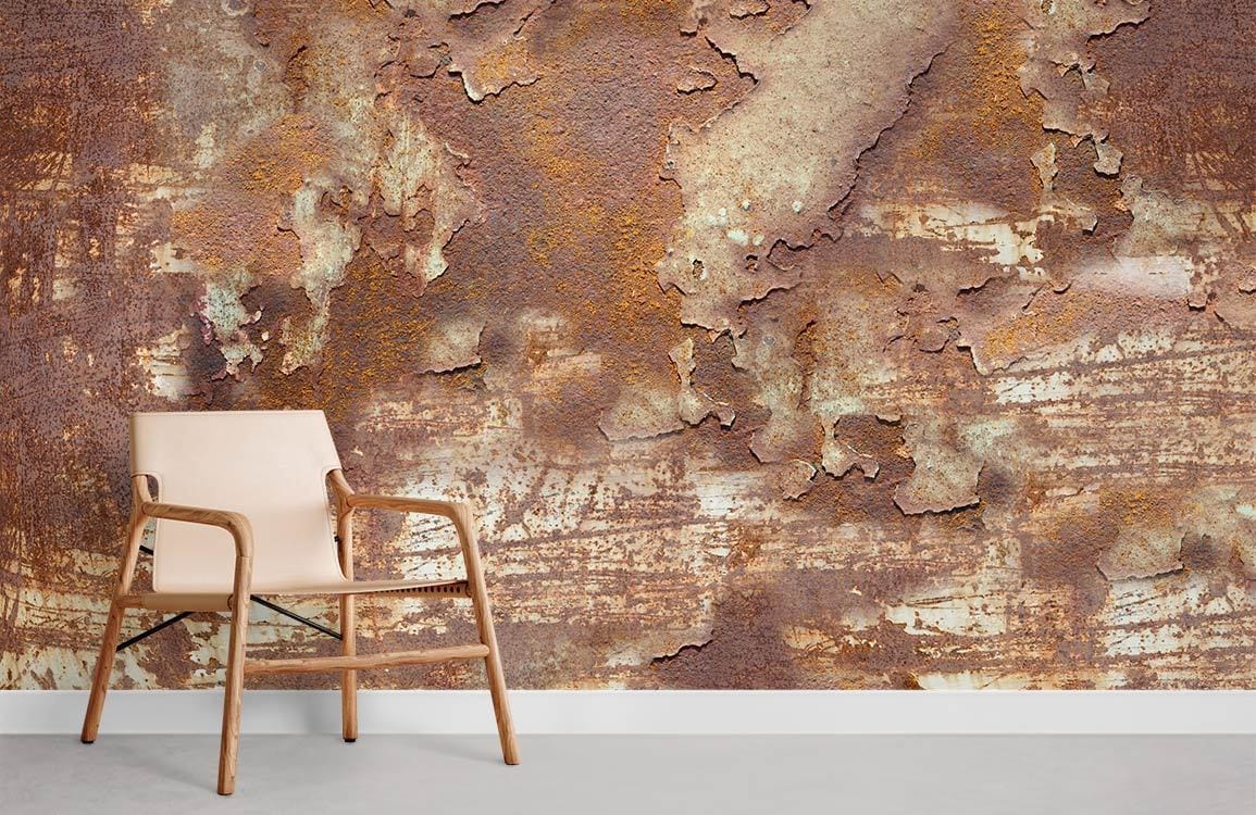 Metal Rust Wall Wallpaper Mural Room