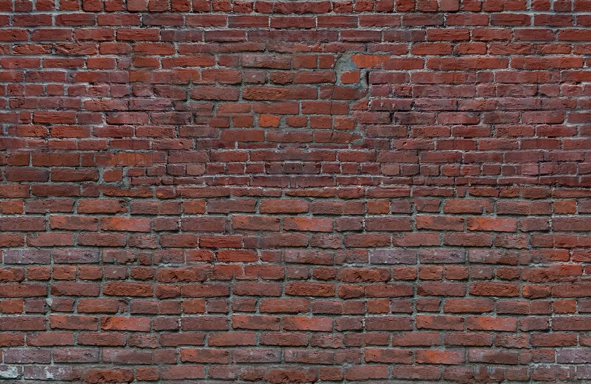 Rustic Red Brick Effect Vintage-Inspired Industrial Style Wallpaper Mural