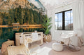 Mountain Forest Reflection Wallpaper Mural